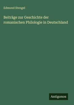 Cover Beiträge zur Geschichte der romanischen Philologie in Deutschland
