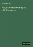 Die syntaktische Behandlung des achtsilbigen Verses