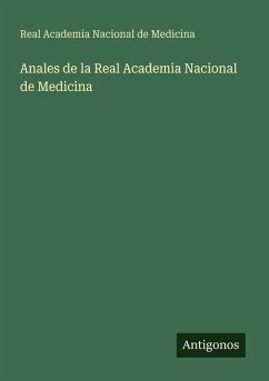 Cover Anales de la Real Academia Nacional de Medicina