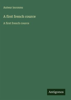Cover A first french cource