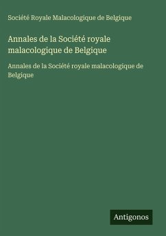 Cover Annales de la Société royale malacologique de Belgique
