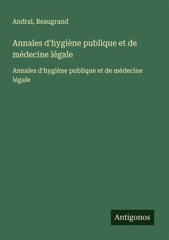 Cover Annales d'hygiène publique et de médecine légale