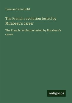 Cover The French revolution tested by Mirabeau's career
