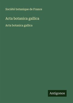 Cover Acta botanica gallica
