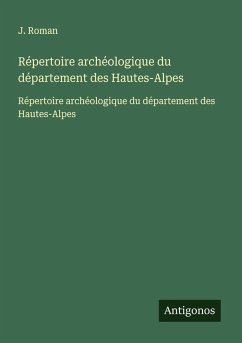 Cover Répertoire archéologique du département des Hautes-Alpes