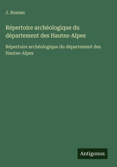 Cover Répertoire archéologique du département des Hautes-Alpes