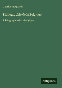 Cover Bibliographie de la Belgique