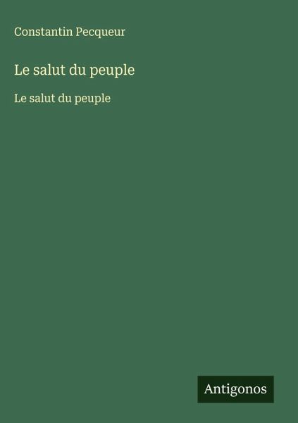 Le salut du peuple Le salut du peuple