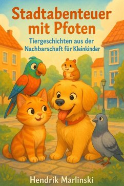 Cover Stadtabenteuer mit Pfoten - Tiergeschichten aus der Nachbarschaft für Kleinkinder (eBook, ePUB)