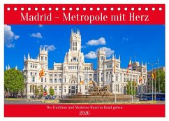 Cover Madrid - Metropole mit Herz (Tischkalender 2026 DIN A5 quer), CALVENDO Monatskalender