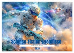 Science-Fiction Erlebnisse - Fantastische Welten (Wandkalender 2026 DIN A2 quer), CALVENDO Monatskalender