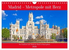 Cover Madrid - Metropole mit Herz (Wandkalender 2026 DIN A4 quer), CALVENDO Monatskalender