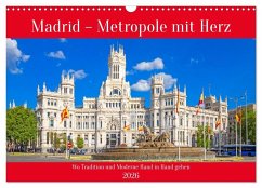 Cover Madrid - Metropole mit Herz (Wandkalender 2026 DIN A3 quer), CALVENDO Monatskalender