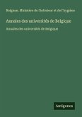 Annales des universités de Belgique