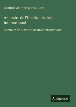 Cover Annuaire de l'Institut de droit international