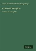 Archives du bibliophile