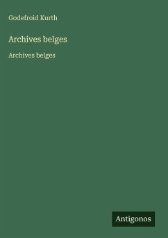 Cover Archives belges