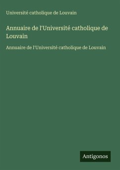 Cover Annuaire de l'Université catholique de Louvain