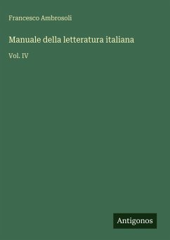 Cover Manuale della letteratura italiana