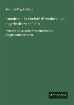 Cover Annales de la Société d'émulation et d'agriculture de l'Ain
