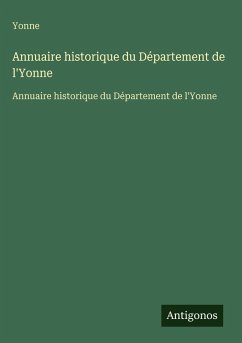 Cover Annuaire historique du Département de l'Yonne