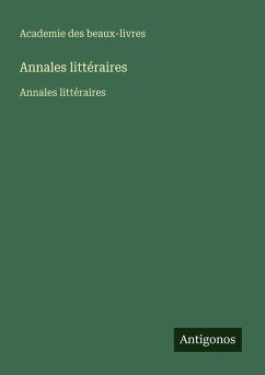 Cover Annales littéraires