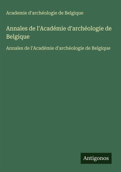 Cover Annales de l'Académie d'archéologie de Belgique