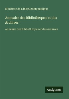 Cover Annuaire des Bibliothèques et des Archives