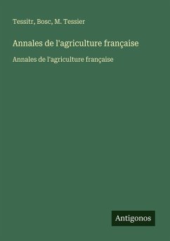 Cover Annales de l'agriculture française