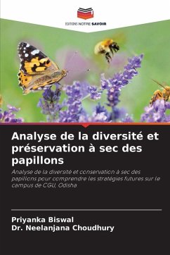 Cover Analyse de la diversité et préservation à sec des papillons
