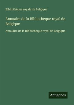 Cover Annuaire de la Bibliothèque royal de Belgique