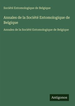 Cover Annales de la Société Entomologique de Belgique