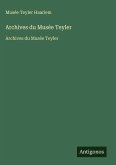 Archives du Musée Teyler