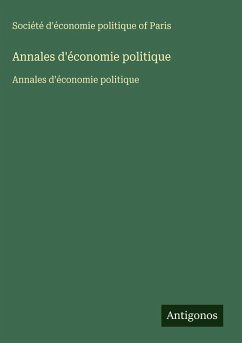 Cover Annales d'économie politique
