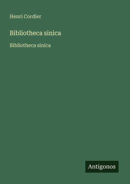Bibliotheca sinica