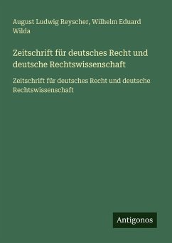 Cover Zeitschrift für deutsches Recht und deutsche Rechtswissenschaft