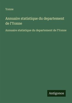 Cover Annuaire statistique du departement de l'Yonne