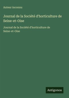 Cover Journal de la Société d'horticulture de Seine-et-Oise