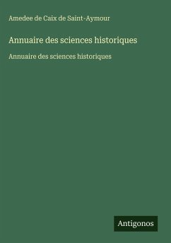 Cover Annuaire des sciences historiques