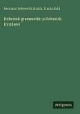 Hebraisk grammatik: p Hebraisk formlære