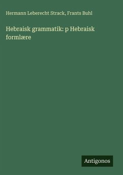 Cover Hebraisk grammatik: p Hebraisk formlære
