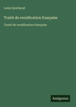 Cover Traité de versification française