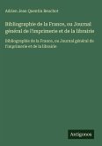 Bibliographie de la France, ou Journal général de l'imprimerie et de la librairie