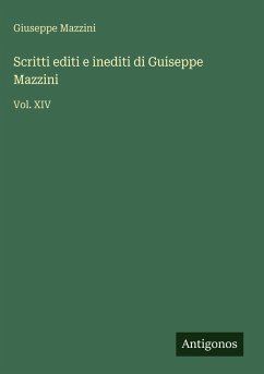 Cover Scritti editi e inediti di Guiseppe Mazzini
