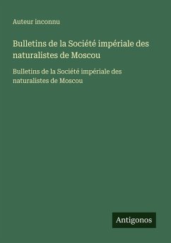 Cover Bulletins de la Société impériale des naturalistes de Moscou