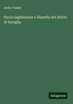 Cover Storia legislazione e filosofia del diritto di famiglia