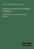 Annales de la Société Entomologique de Belgique Annales de la Société Entomologique de Belgique