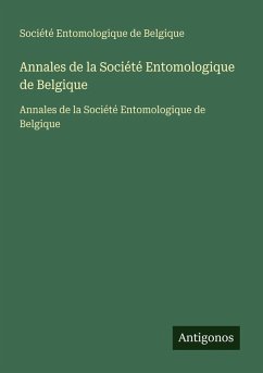 Cover Annales de la Société Entomologique de Belgique