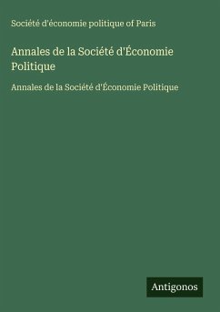 Cover Annales de la Société d'Économie Politique