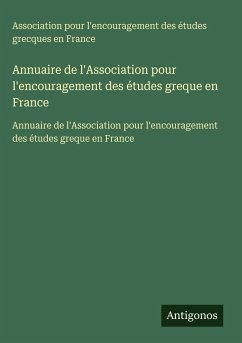 Cover Annuaire de l'Association pour l'encouragement des études greque en France